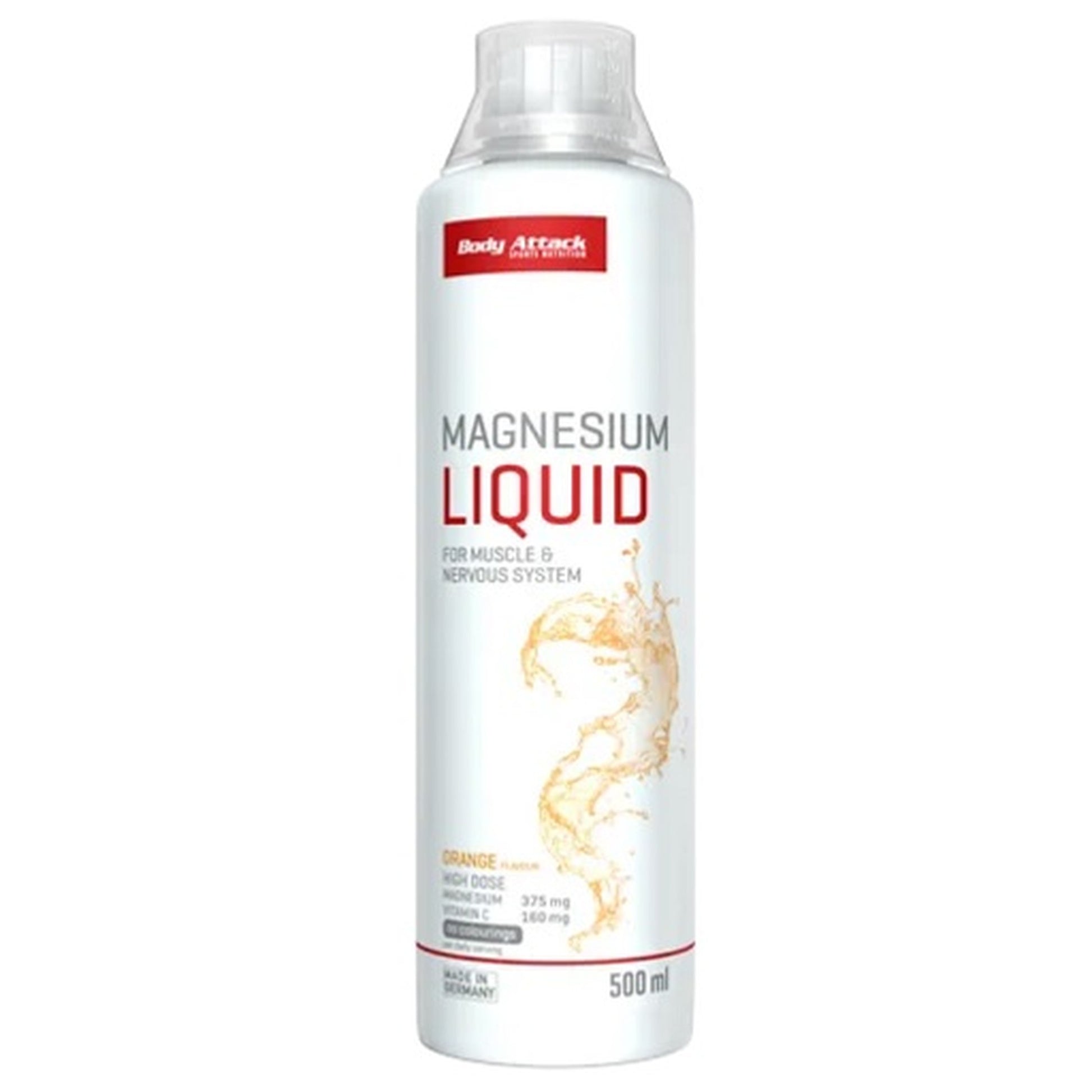 Body Attack Magnesium Liquid Orange 500ml - SHOPOUTLET24. Der Protein und Supplement Dealer