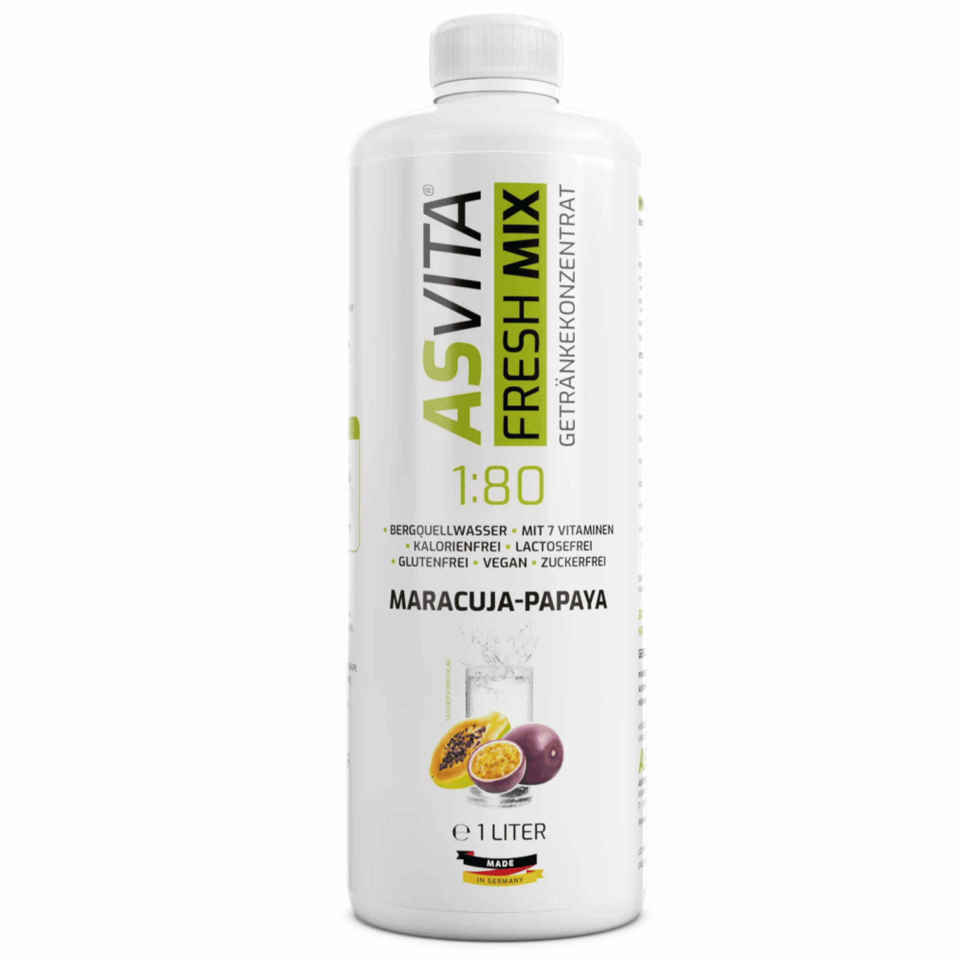 ASVita Fresh Mix Mineralgetränk 1/80 - 1L - SHOPOUTLET24. Der Protein und Supplement Dealer
