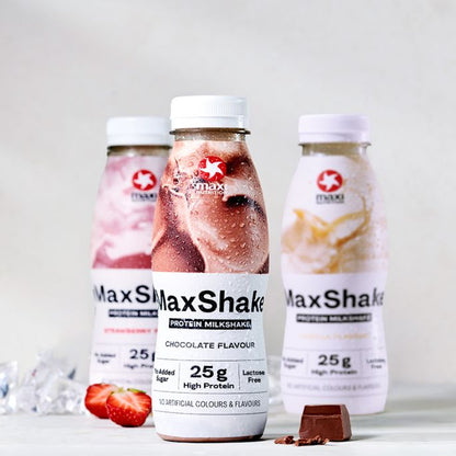 MaxiNutrition MaxShake Protein Milkshake RTD 12x330ml - SHOPOUTLET24. Der Protein und Supplement Dealer