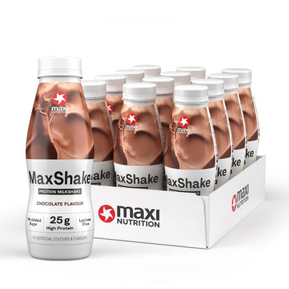 MaxiNutrition MaxShake Protein Milkshake RTD 12x330ml - SHOPOUTLET24. Der Protein und Supplement Dealer