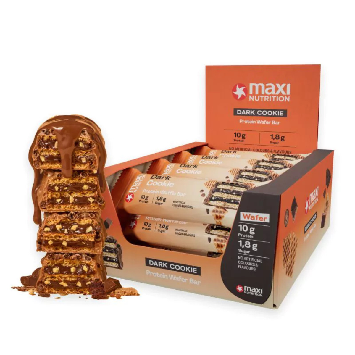 MaxiNutrition Protein Waffle Bar 12x40g - SHOPOUTLET24. Der Protein und Supplement Dealer