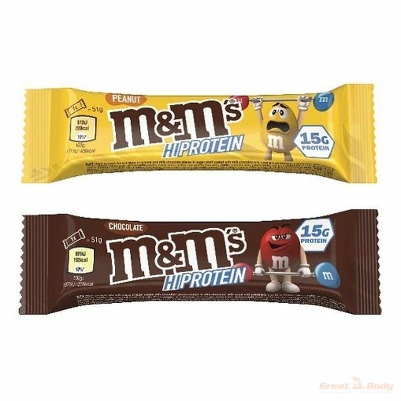 M&M M und M Protein Bar EINZELNE RIEGEL 1x51g - SHOPOUTLET24. Der Protein und Supplement Dealer