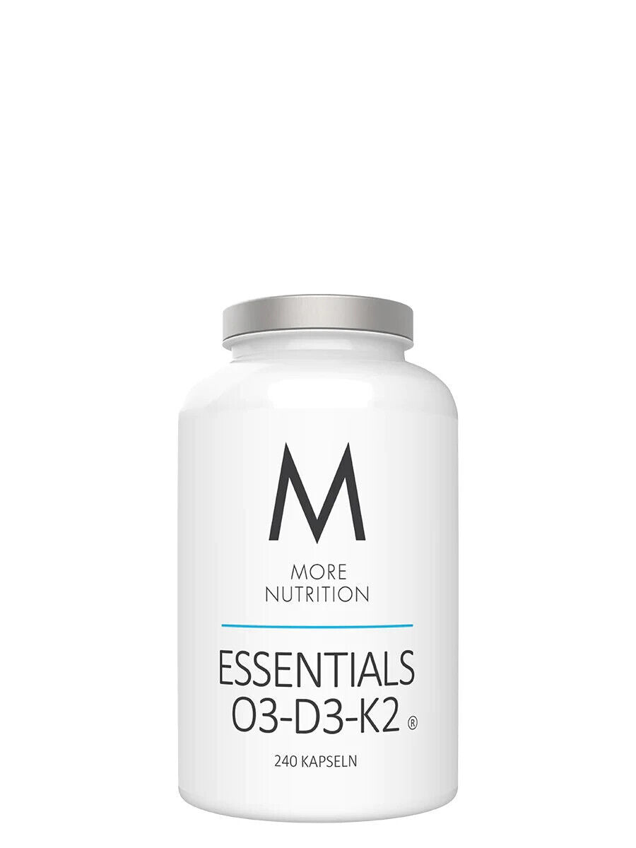 More Nutrition Essentials O3-D3-K2 - 240 Kapseln - SHOPOUTLET24. Der Protein und Supplement Dealer