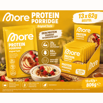 More Protein Porridge 13 x 62g Original Taste