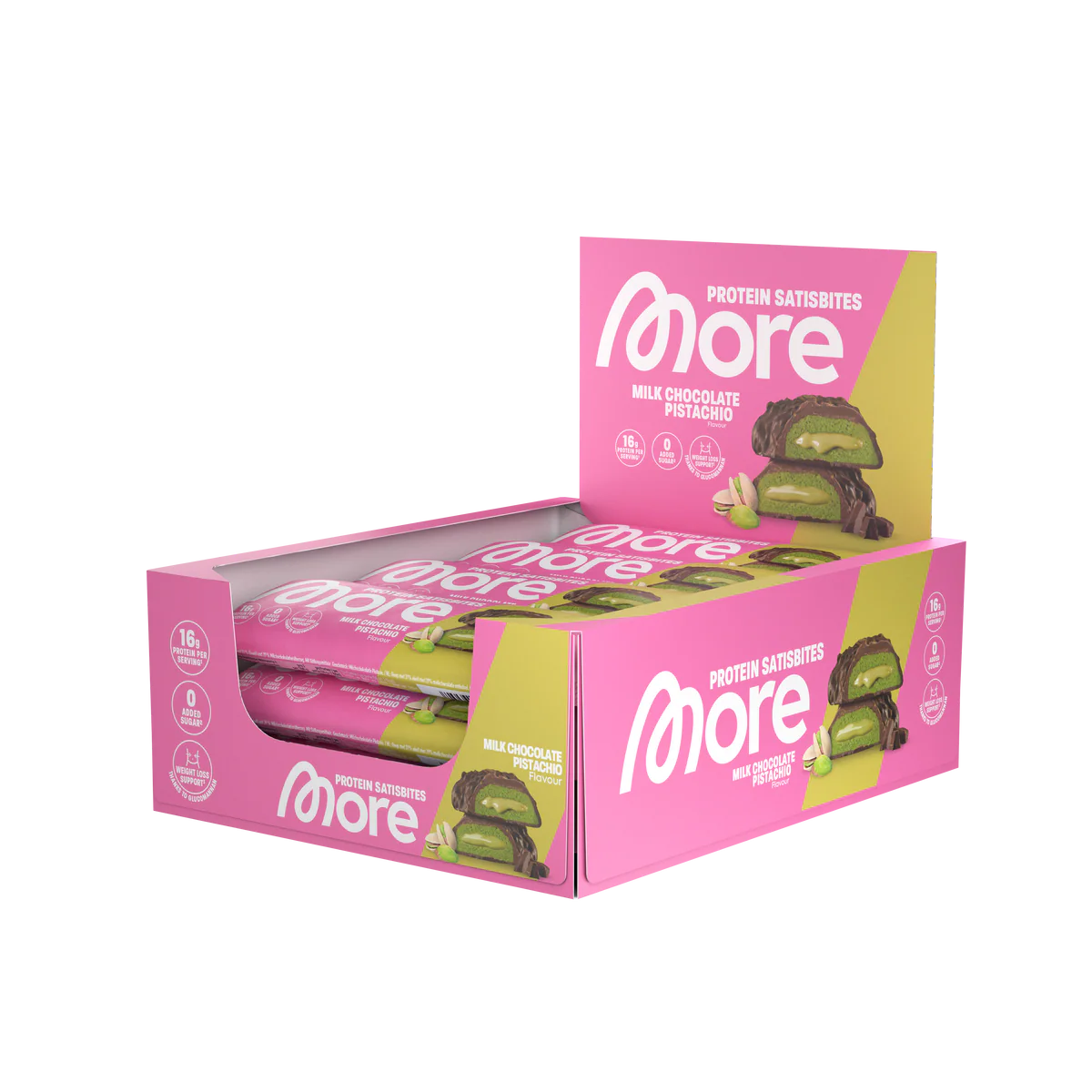 More Nutrition Protein Satisbites 12 x 2x25g - SHOPOUTLET24. Der Protein und Supplement Dealer