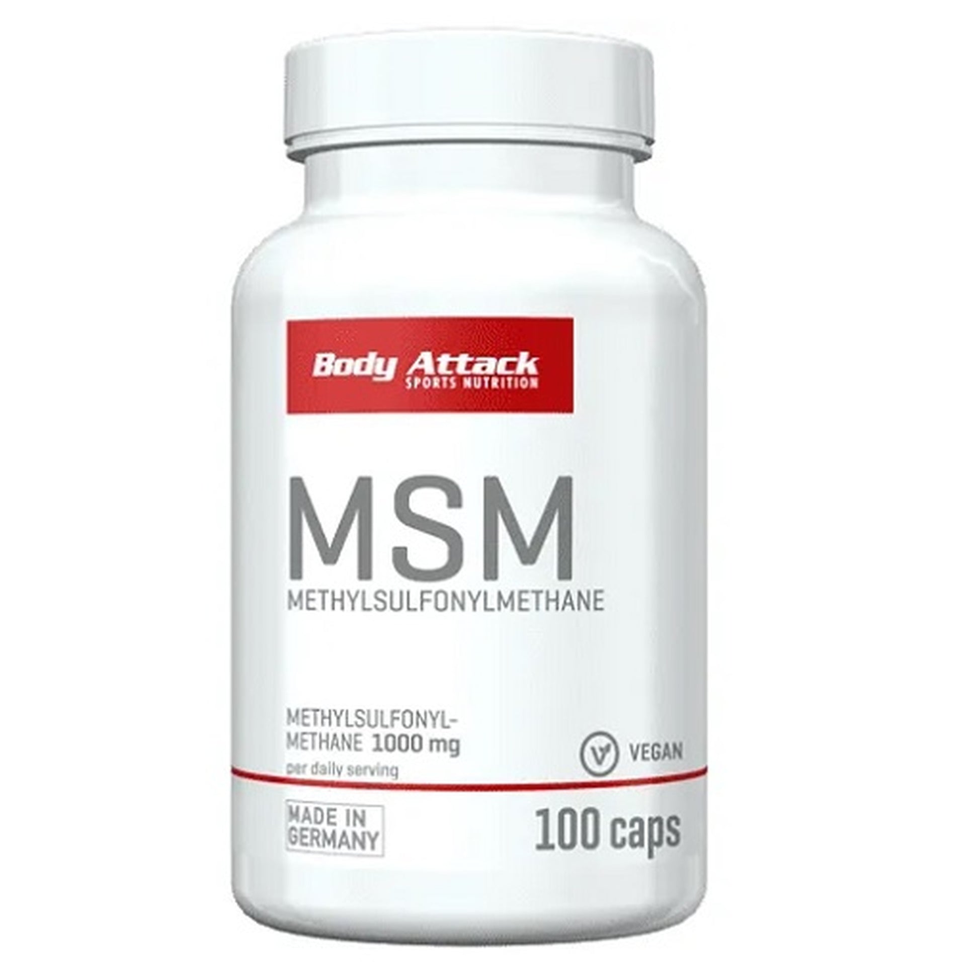Body Attack MSM 100 Caps - SHOPOUTLET24. Der Protein und Supplement Dealer