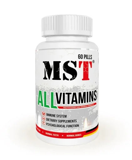 MST - All Vitamins 60 Pillen - SHOPOUTLET24. Der Protein und Supplement Dealer