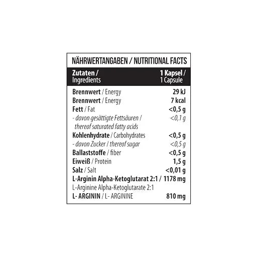 MST - Arginin AAKG 1178mg 60 Kapseln - SHOPOUTLET24. Der Protein und Supplement Dealer