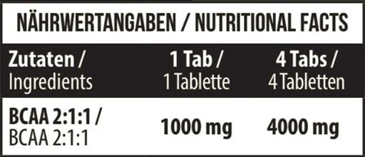 MST - BCAA 1000 (90 Tabl.) - SHOPOUTLET24. Der Protein und Supplement Dealer