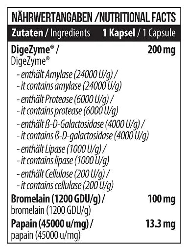 MST - Enzymes 120 Caps - SHOPOUTLET24. Der Protein und Supplement Dealer