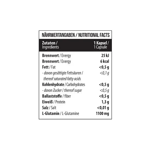 MST - Glutamin 1100mg 120 Kapseln - SHOPOUTLET24. Der Protein und Supplement Dealer