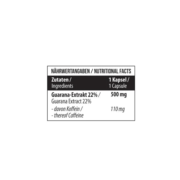 MST - Guarana 22% 120 Kapseln - SHOPOUTLET24. Der Protein und Supplement Dealer