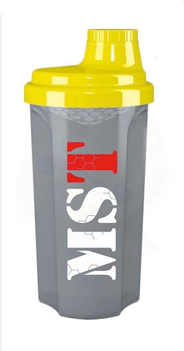 MST - Shaker Grau/Gelb 500ml - SHOPOUTLET24. Der Protein und Supplement Dealer