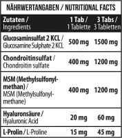 MST - Healthy Chondroitin  Glucosamine  MSM 60 Tabletten