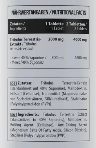 MST - Healthy Tribulus 2000 mg - 60 Tabletten - SHOPOUTLET24. Der Protein und Supplement Dealer