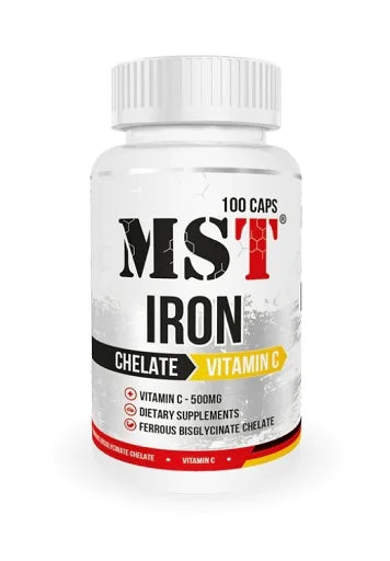 MST - Iron Chelate  Vitamin C 500mg 100 Caps