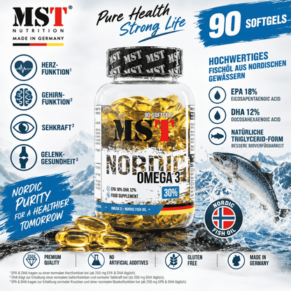 MST - Omega 3 Nordic Fish Oil 90 caps - SHOPOUTLET24. Der Protein und Supplement Dealer
