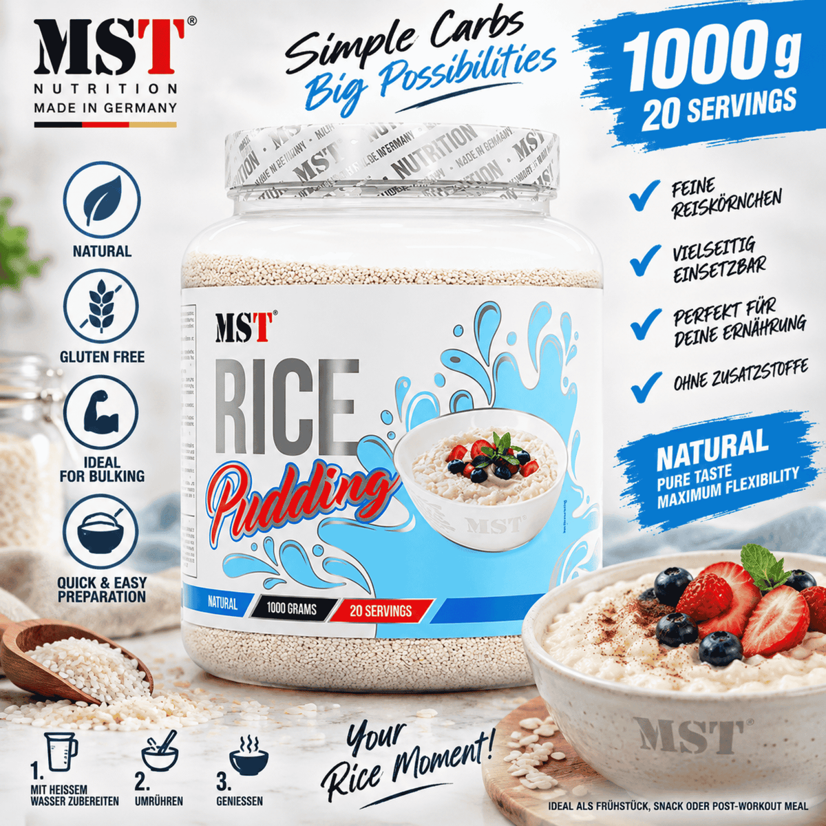 MST - Rice Pudding 1000g