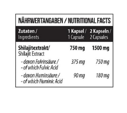 MST - Shilajit 60 Kapseln - SHOPOUTLET24. Der Protein und Supplement Dealer