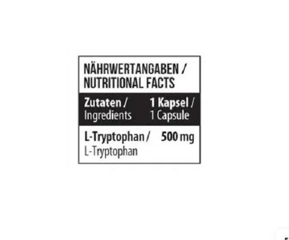 MST - Tryptophan 500mg - 60 Kapseln - SHOPOUTLET24. Der Protein und Supplement Dealer