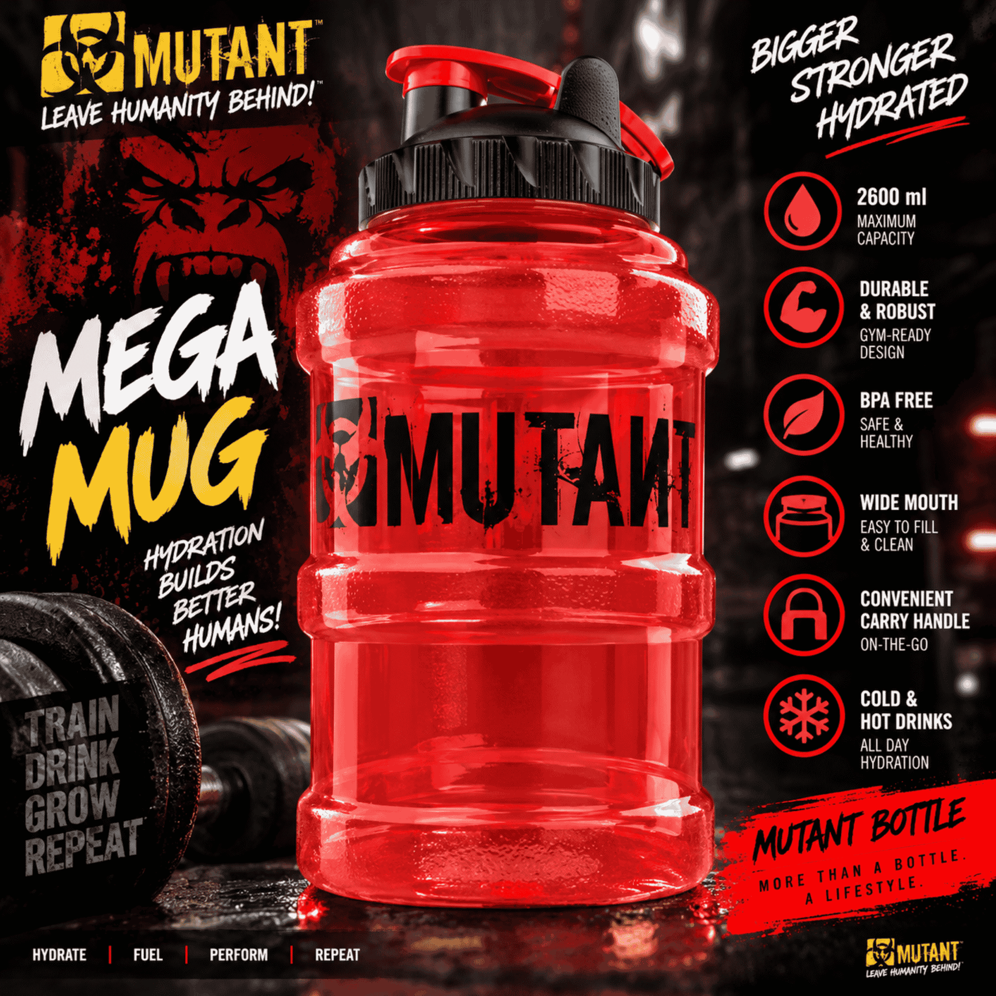 Mutant Mega Mug 2600ml - SHOPOUTLET24. Der Protein und Supplement Dealer