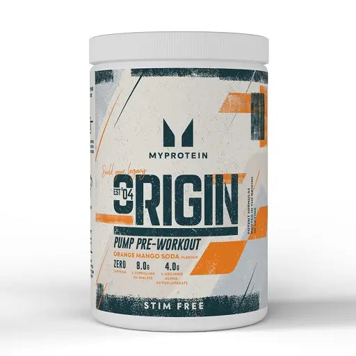MyProtein Origin Pump Pre-Workout (Stim-Free) (30 Serv.) 600g - SHOPOUTLET24. Der Protein und Supplement Dealer