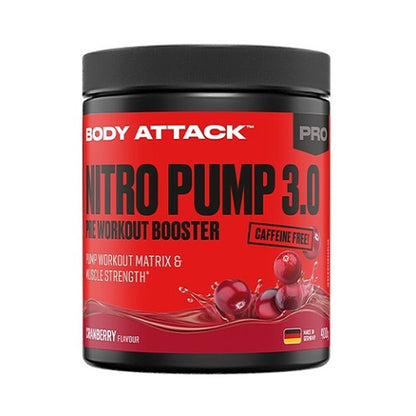 Body Attack Nitro Pump 3.0 - 400g - SHOPOUTLET24. Der Protein und Supplement Dealer