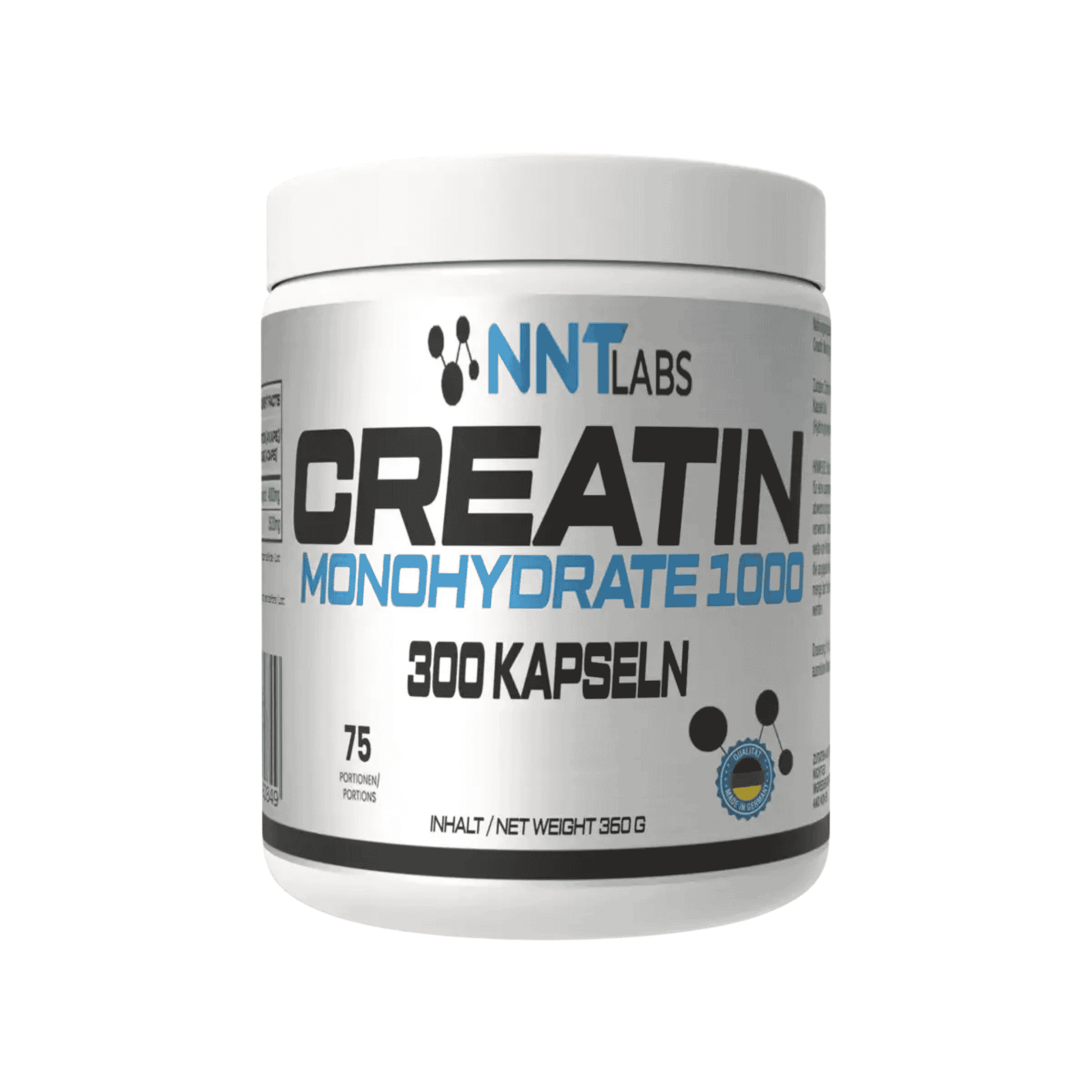 NNT Creatin 1000 mg 300 Kapseln - SHOPOUTLET24. Der Protein und Supplement Dealer