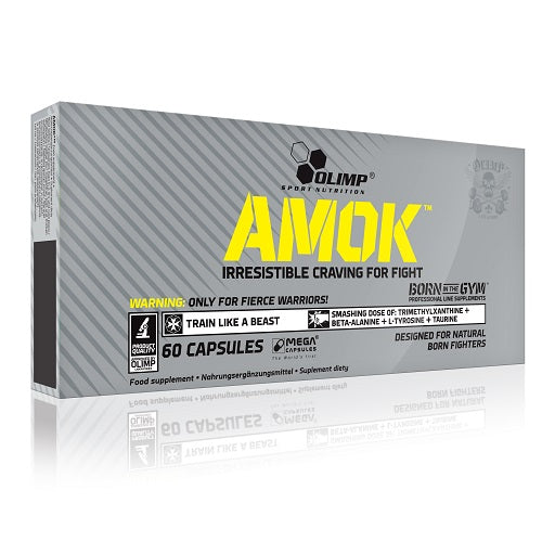 Olimp Amok - 60 Kapsel - SHOPOUTLET24. Der Protein und Supplement Dealer