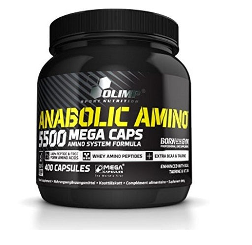 Olimp Anabolic Amino 5500 Mega Caps - 400 Kapsel - SHOPOUTLET24. Der Protein und Supplement Dealer
