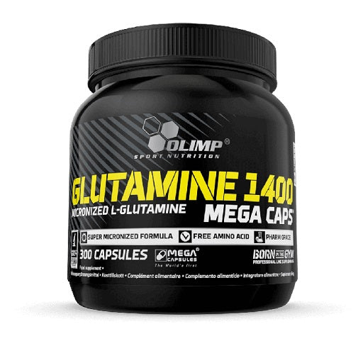 Olimp L-Glutamine Mega Caps - 300 Kapsel - SHOPOUTLET24. Der Protein und Supplement Dealer