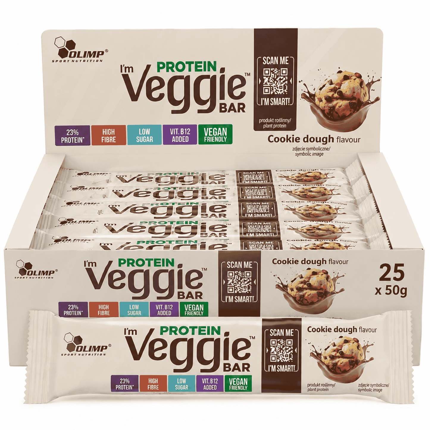 Olimp I'm Veggie Protein Bar 25 x 50g