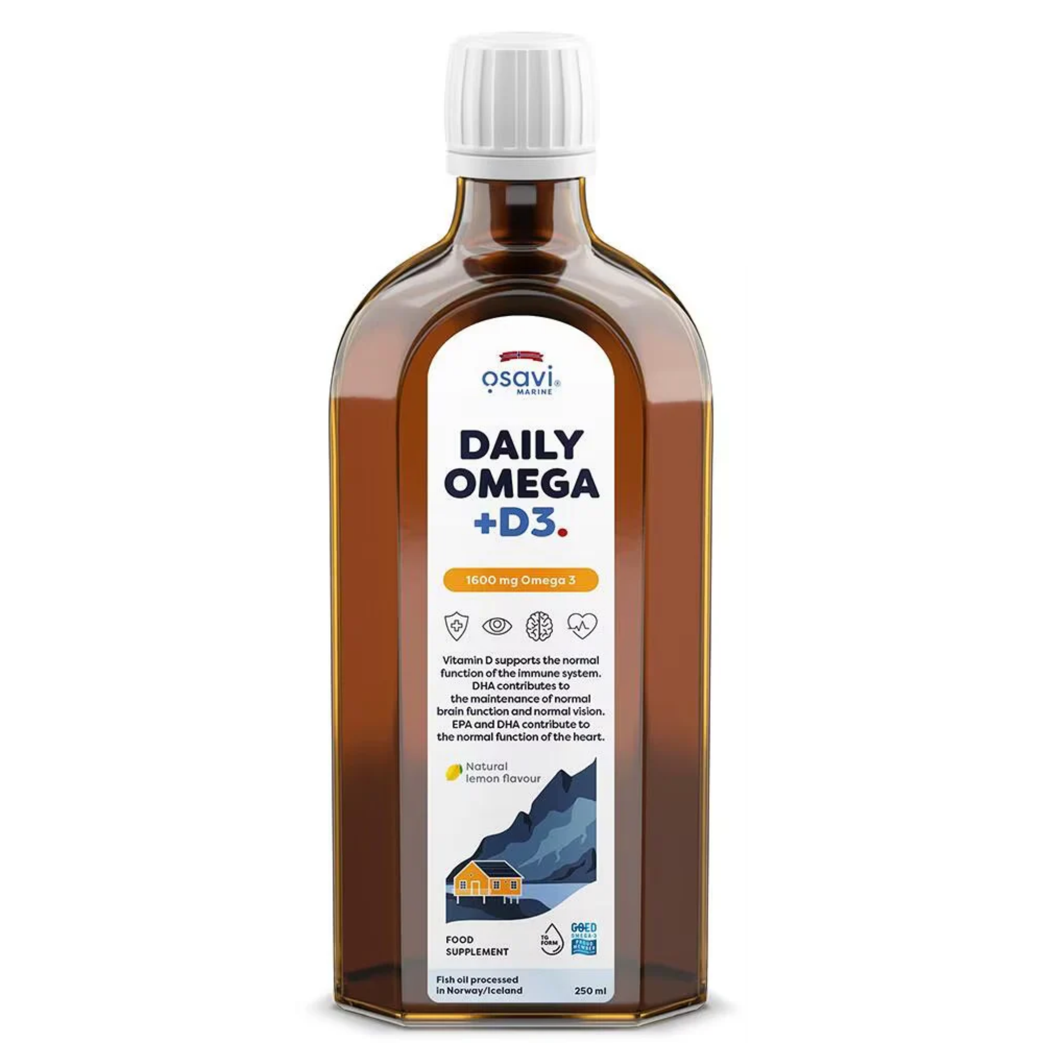 Osavi Daily Omega 1600 mg Omega 3 - 250 ml - SHOPOUTLET24. Der Protein und Supplement Dealer