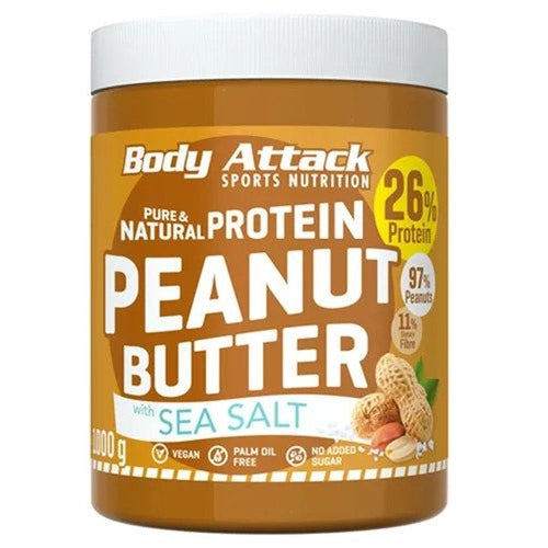 Body Attack Peanut Butter 1000g - SHOPOUTLET24. Der Protein und Supplement Dealer