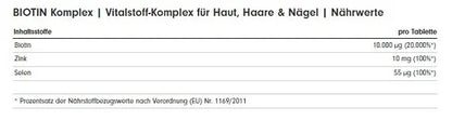 ProFuel BIOTIN Komplex 365 Tabletten - SHOPOUTLET24. Der Protein und Supplement Dealer