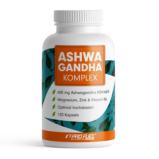 ProFuel Ashwagandha Komplex KSM-66 120 Kapseln - SHOPOUTLET24. Der Protein und Supplement Dealer