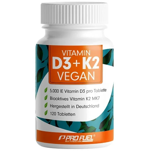 ProFuel Vitamin D3 & K2 120 Tabl. - SHOPOUTLET24. Der Protein und Supplement Dealer