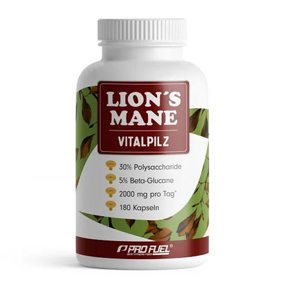 ProFuel Lion's Mane Vitalpilz 180 Kapseln - SHOPOUTLET24. Der Protein und Supplement Dealer