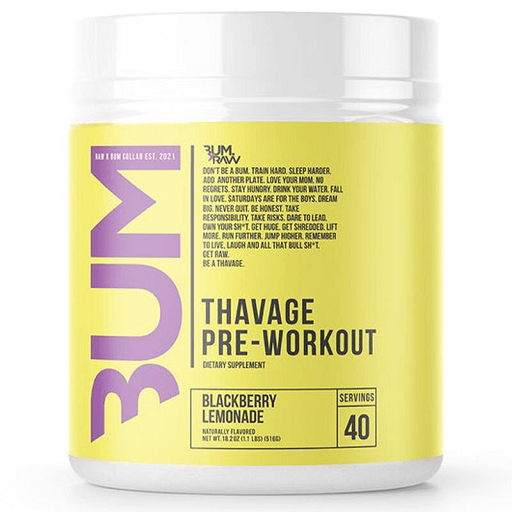 RAW Nutrition CBUM Thavage Pre-Workout 520g Peach Bum - SHOPOUTLET24. Der Protein und Supplement Dealer