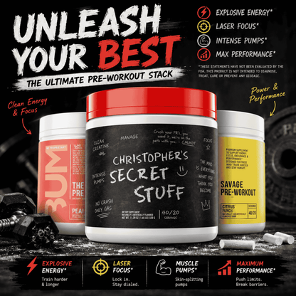 RAW Nutrition CBUM Thavage Pre-Workout 520g Peach Bum - SHOPOUTLET24. Der Protein und Supplement Dealer