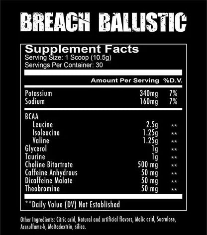 Redcon1 Breach Ballistic (BCAA) 30 Serv. - SHOPOUTLET24. Der Protein und Supplement Dealer
