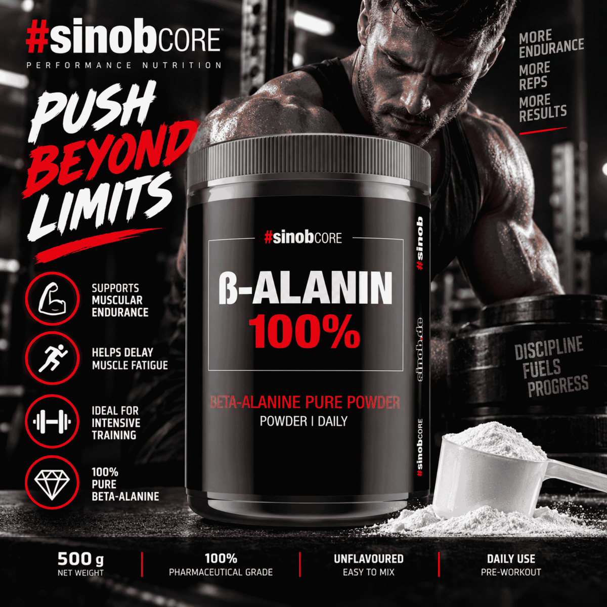 Sinob Beta-Alanin Pulver 500g