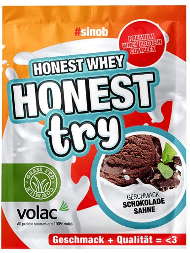 Sinob Honest Whey Try 5x30g SAMPLES - SHOPOUTLET24. Der Protein und Supplement Dealer