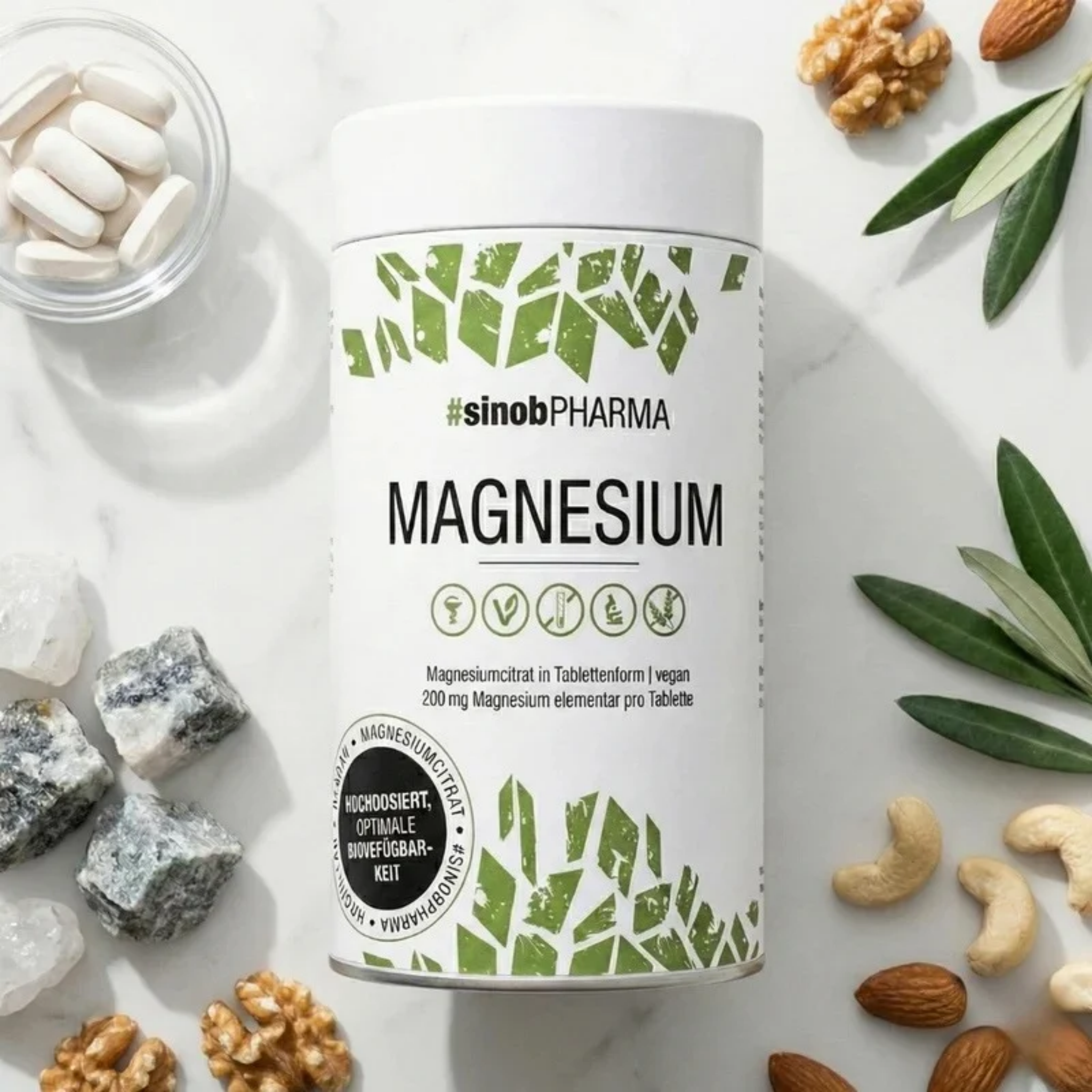 Sinob Magnesium Citrat 120 Tabletten - SHOPOUTLET24. Der Protein und Supplement Dealer