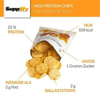 Supplify High Protein Chips 6 x 50g - SHOPOUTLET24. Der Protein und Supplement Dealer