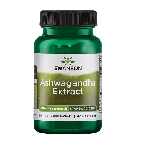 Swanson Ashwagandha Extract 450mg 60 Kapseln - SHOPOUTLET24. Der Protein und Supplement Dealer