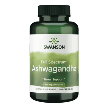 Swanson Ashwagandha Full Spectrum 450mg - 100 Kapseln