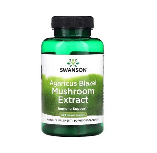 Swanson Agaricus Blazei Pilzextrakt - 500 mg 90 Kapseln - SHOPOUTLET24. Der Protein und Supplement Dealer