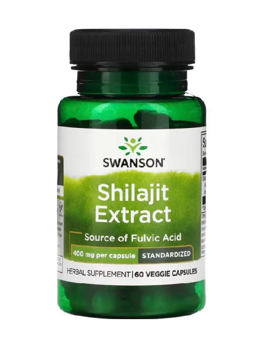 Swanson Shilajit Extract 400mg - 60 Kapseln - SHOPOUTLET24. Der Protein und Supplement Dealer