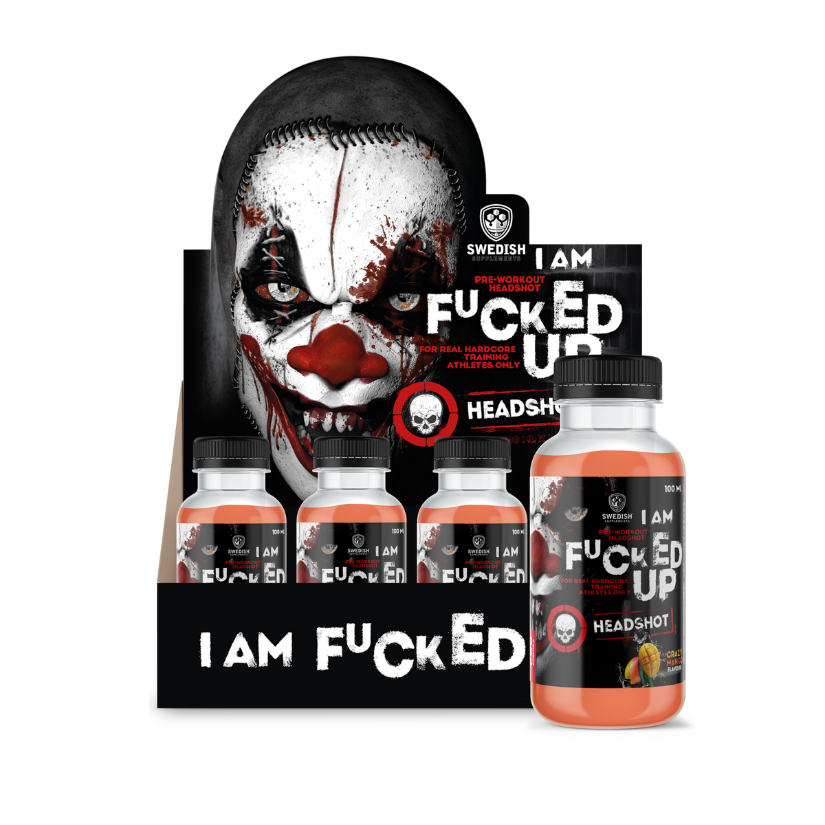 Swedish Supplements Fucked Up Headshot 16x100ml - SHOPOUTLET24. Der Protein und Supplement Dealer